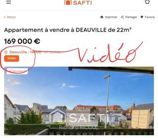  Appartement � vendre 1 pi�ce 22 m�