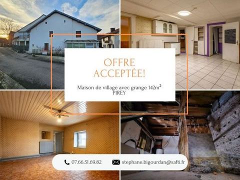   Maison de village 142m� + grange, 4 ch, Pirey Maison - 6 pi�ce(s) - 142 m�