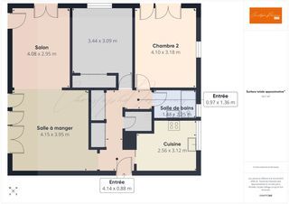  Appartement � vendre 5 pi�ces 75 m�