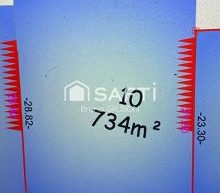  Terrain � vendre 734 m�