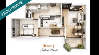  Appartement � vendre 2 pi�ces 44 m�