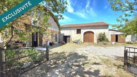   Maison en pierre et d�pendances � finir de r�nover sur plus d'un hectare de terrain. Maison - 6 pi�ce(s) - 100 m�