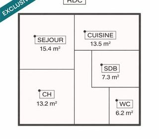  Appartement � vendre 2 pi�ces 62 m�