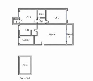  Appartement � vendre 4 pi�ces 68 m�