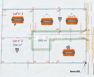  Terrain � vendre 704 m�