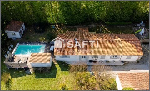   Pavillon plain-pied 5 chambres, 2 salles de bains, grande terrasse et piscine. Maison - 9 pi�ce(s) - 159 m�