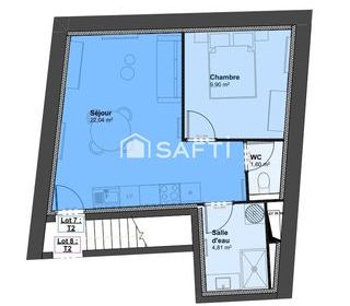  Appartement � vendre 2 pi�ces 44 m�