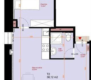  Appartement � vendre 2 pi�ces 38 m�