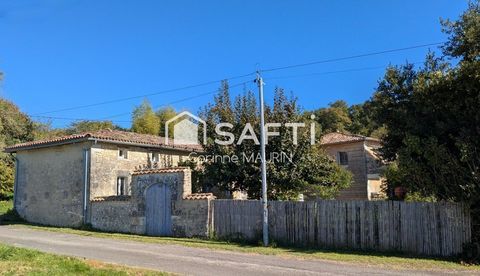   Entre Jonzac et Barbezieux, ancienne grange r�habilit�e en habitation familiale + long�re � finir de restaurer Maison - 7 pi�ce(s) - 180 m�