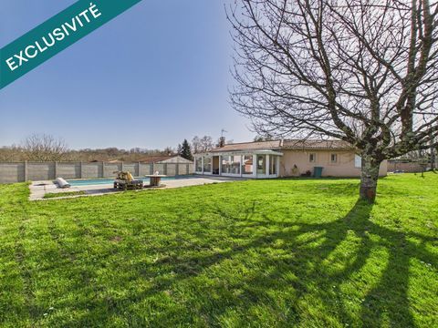   Belle maison de plain-pied 3 chambres avec piscine, annexe de 47 m� et double garage sur 1 500 m� de terrain, proche Saint Andr� Maison - 5 pi�ce(s) - 134 m�