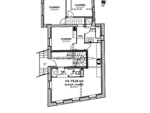   T4 - Fort Potentiel - Environnement calme Appartement - 4 pi�ce(s) - 79 m�