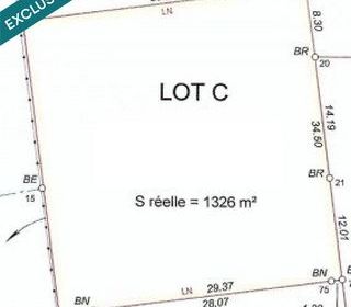 Terrain � vendre 1326 m�
