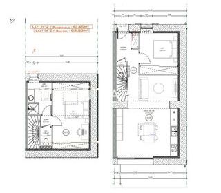  Maison � vendre 3 pi�ces 65 m�