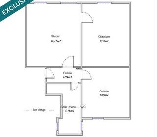  Appartement � vendre 2 pi�ces 38 m�