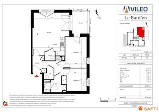  Appartement � vendre 3 pi�ces 61 m�