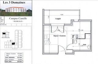  Appartement � vendre 1 pi�ce 24 m�