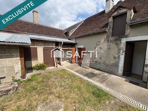   Maison de bourg de 61m� avec terrain de 351m� � CLION SUR INDRE Maison - 3 pi�ce(s) - 61 m�