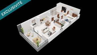  Appartement � vendre 3 pi�ces 139 m�