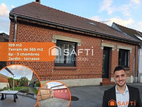   Maison de 109m2, 6p, 3ch, jardin, garage Maison - 6 pi�ce(s) - 109 m�