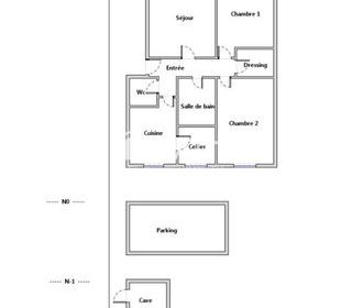  Appartement � vendre 3 pi�ces 62 m�