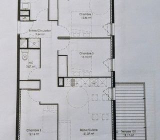  Appartement � vendre 4 pi�ces 79 m�