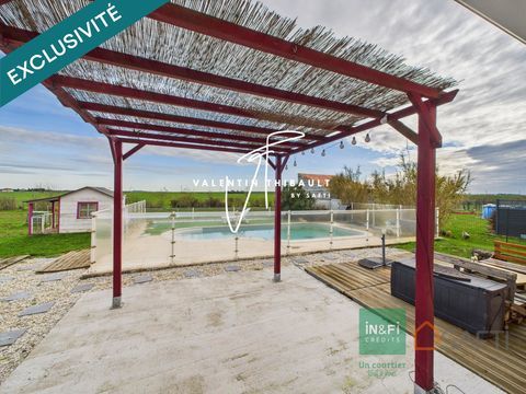   Maison T5 plain-pied au calme avec piscine � Chabournay Maison - 5 pi�ce(s) - 119 m�