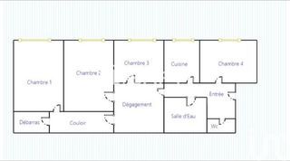  Appartement � vendre 4 pi�ces 64 m�