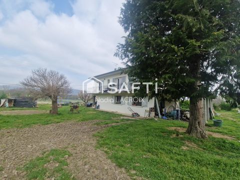   Maison 108 m�, 3 chambres, grand garage de 100 m� , auvent et abri. Parcelle de 3658m�. Maison - 5 pi�ce(s) - 108 m�