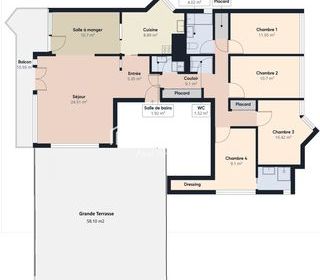  Appartement � vendre 6 pi�ces 116 m�