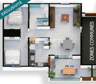  Appartement � vendre 4 pi�ces 72 m�