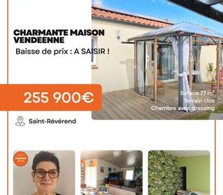  Maison � vendre 3 pi�ces 77 m�