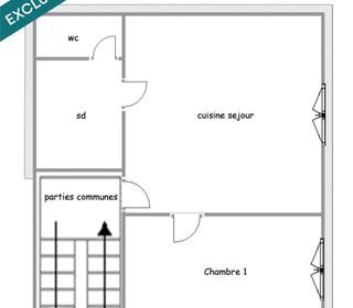  Appartement � vendre 2 pi�ces 33 m�