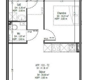  Appartement � vendre 2 pi�ces 41 m�