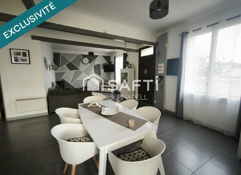   Maison d'habitation en trois faces, avec deux logements : un T5 avec quatre chambres, grande pi�ce de vie et T2 lou� � l'ann�e a Maison - 7 pi�ce(s) - 210 m�