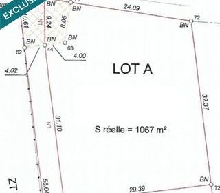  Terrain � vendre 1067 m�
