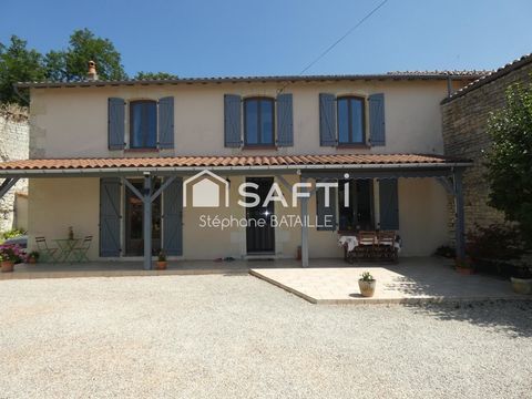   Maison � vendre Chalais � 120 m� � Grand terrain clos 4 230 m� � Proche Loudun Maison - 5 pi�ce(s) - 120 m�