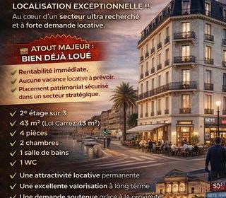  Appartement � vendre 4 pi�ces 43 m�