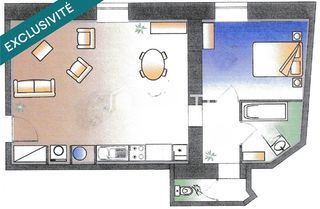  Appartement � vendre 2 pi�ces 57 m�