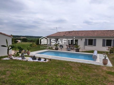   Beau pavillon de plain pied avec piscine Maison - 4 pi�ce(s) - 92 m�