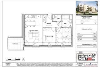  Appartement � vendre 3 pi�ces 60 m�