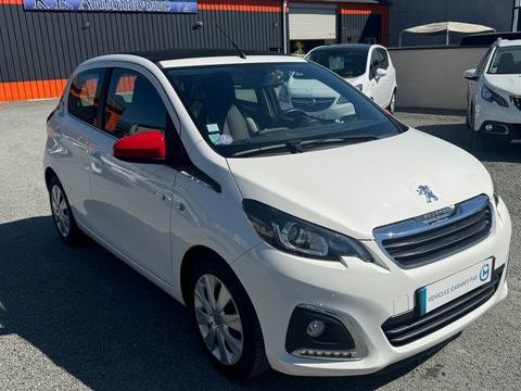 Peugeot 108 1.2 Vti 82 Ch pack ENVY avec seulement 56.000 Kms cabriol 2016 occasion Le Mans 72100