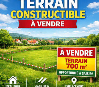  Terrain � vendre 700 m�