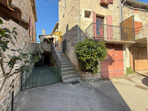   07 LANAS  - MAISON DE VILLAGE EN PIERRES   150 M2 ENV;  2 APPARTEMENTS CAVE GARAGE JARDIN Maison - 6 pi�ce(s) - 150 m�