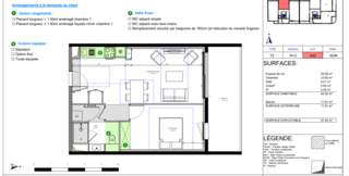  Appartement � vendre 2 pi�ces 46 m�