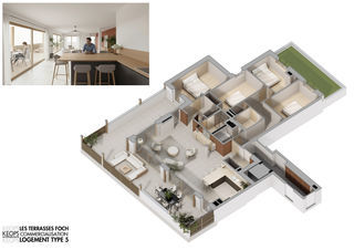  Appartement � vendre 3 pi�ces 56 m�