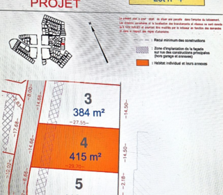  Terrain � vendre 415 m�