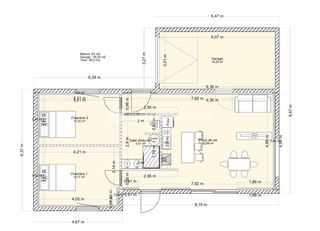  Maison � vendre 4 pi�ces 62 m�