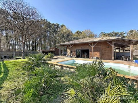   Maison ossature bois au c�ur des pins � entre lac et oc�an Maison - 5 pi�ce(s) - 125 m�