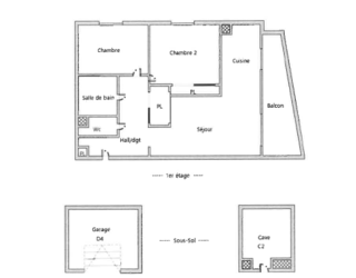  Appartement � vendre 3 pi�ces 67 m�