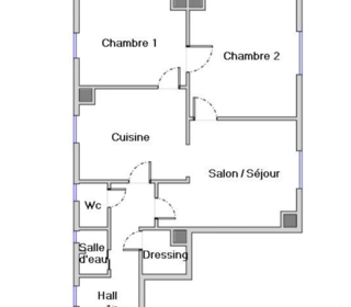  Appartement � vendre 3 pi�ces 59 m�